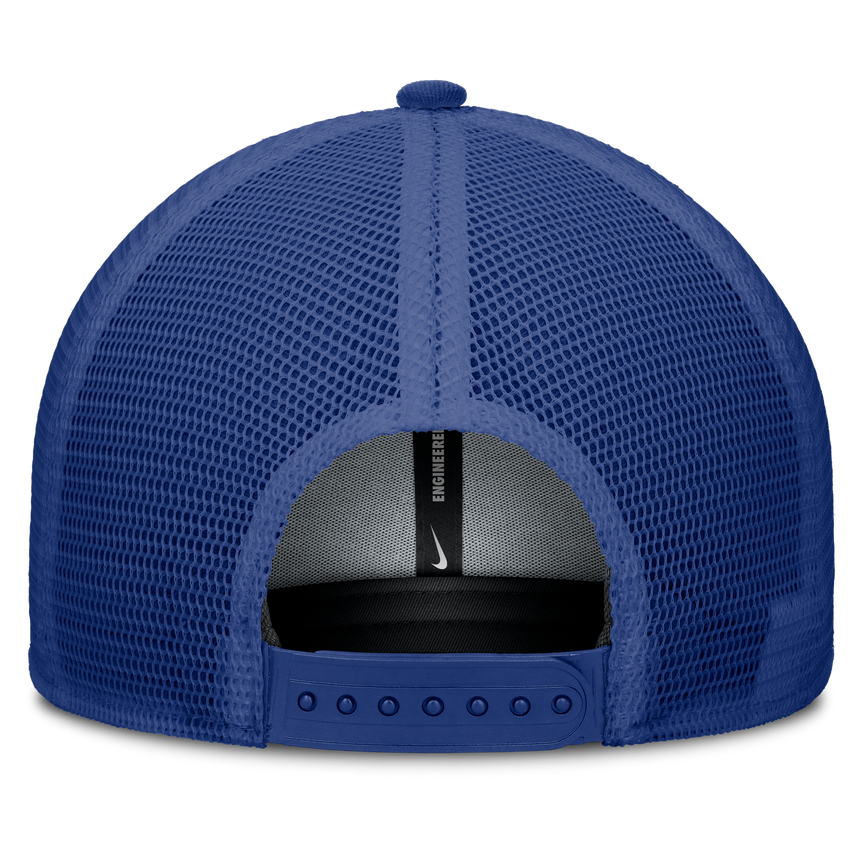 Chicago Cubs Nike Rise Royal Blue Dri-Fit Adjustable Snapback Trucker Hat - Pro Jersey Sports