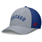 Chicago Cubs Nike Dri-Fit Rise City Gray/Royal Flex Hat - Pro Jersey Sports