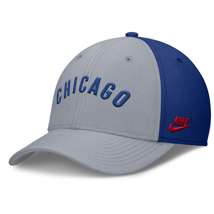 Chicago Cubs Nike Dri-Fit Rise City Gray/Royal Flex Hat - Pro Jersey Sports