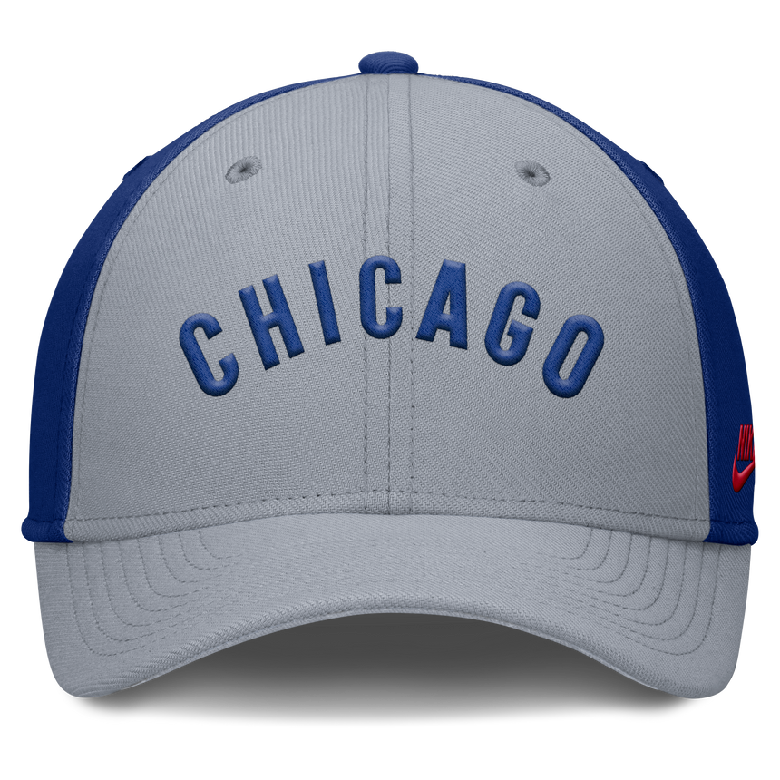 Chicago Cubs Nike Dri-Fit Rise City Gray/Royal Flex Hat - Pro Jersey Sports