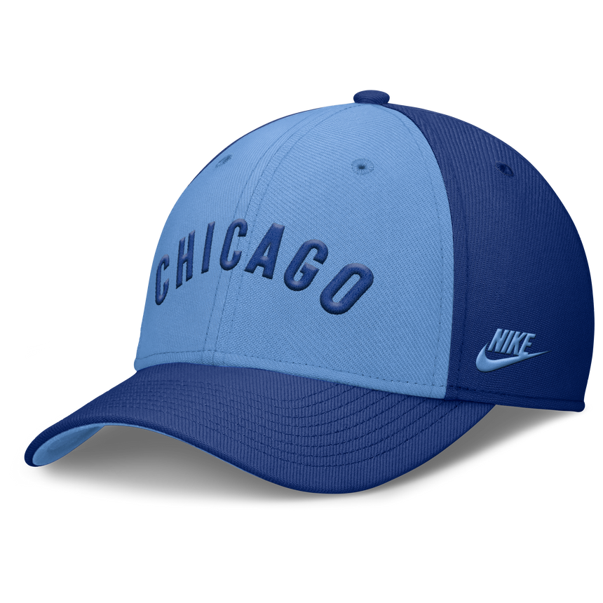 Chicago Cubs Nike Cooperstown Dri-Fit Rise City Blue Flex Hat - Pro Jersey Sports