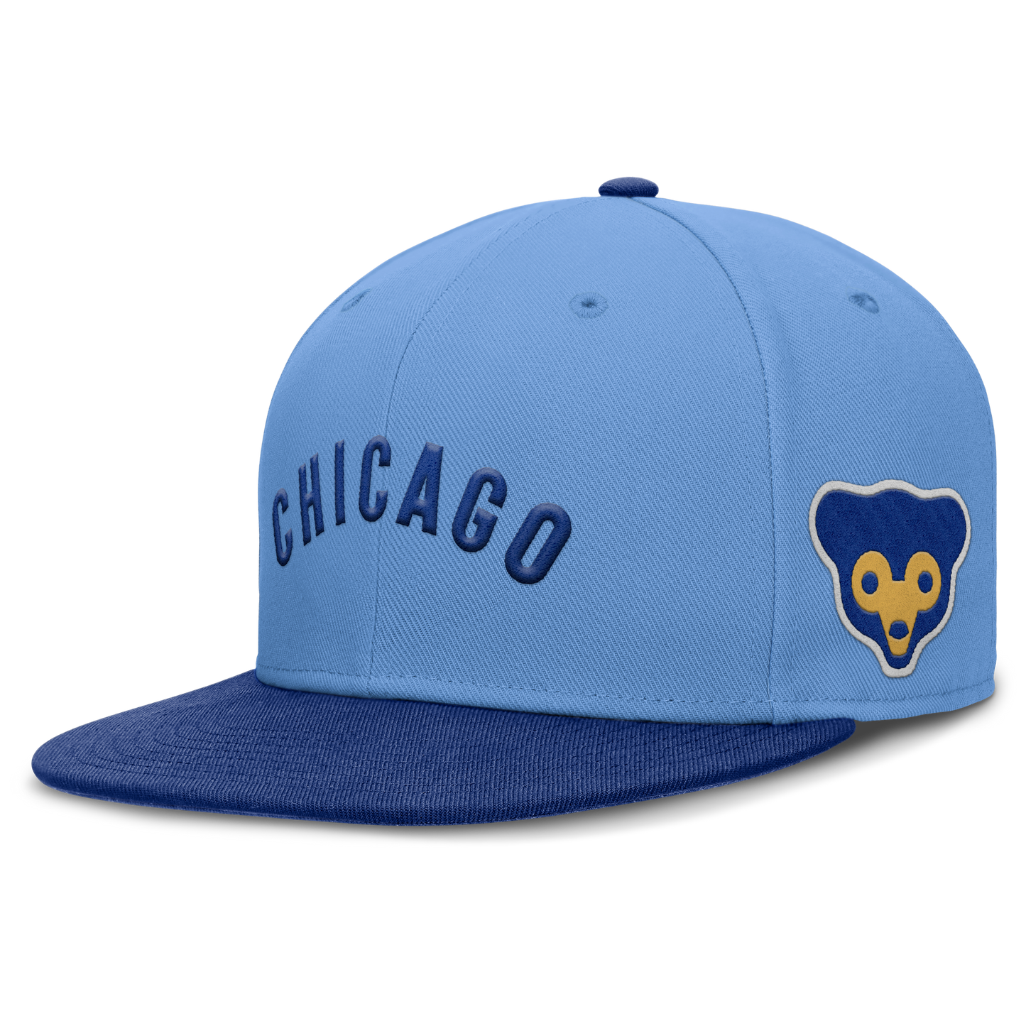 Mens Chicago Cubs Nike Cooperstown Blue Dri-Fit True Fitted Hat - Pro Jersey Sports