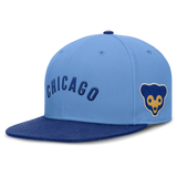 Mens Chicago Cubs Nike Cooperstown Blue Dri-Fit True Fitted Hat - Pro Jersey Sports