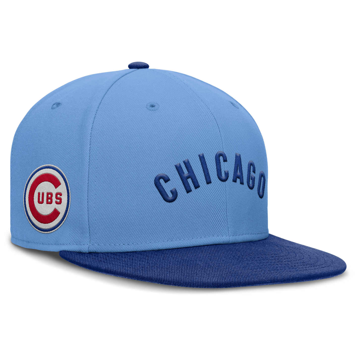 Mens Chicago Cubs Nike Cooperstown Blue Dri-Fit True Fitted Hat - Pro Jersey Sports