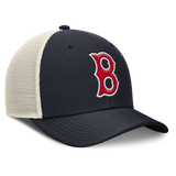 Boston Red Sox Nike Rise Navy Adjustable Snapback Trucker Hat - Pro Jersey Sports