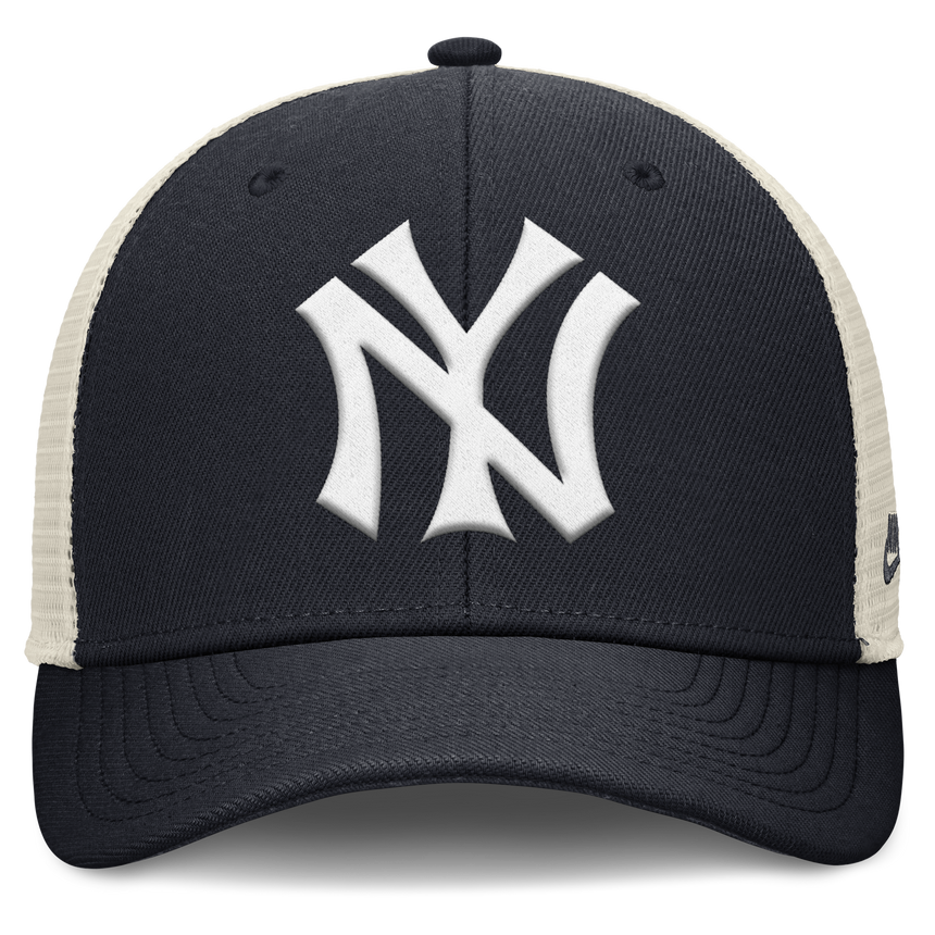 New York Yankees Nike Rise Navy Adjustable Snapback Trucker Hat - Pro Jersey Sports