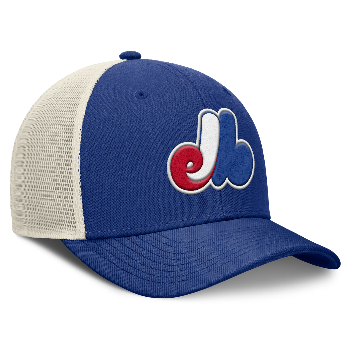 Montreal Expos Nike Rise Royal Adjustable Snapback Trucker Hat - Pro Jersey Sports