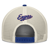Montreal Expos Nike Rise Royal Adjustable Snapback Trucker Hat - Pro Jersey Sports