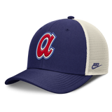 Atlanta Braves Nike Rise Royal Adjustable Snapback Trucker Hat - Pro Jersey Sports