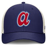 Atlanta Braves Nike Rise Royal Adjustable Snapback Trucker Hat - Pro Jersey Sports