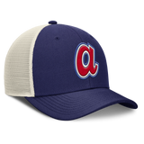 Atlanta Braves Nike Rise Royal Adjustable Snapback Trucker Hat - Pro Jersey Sports