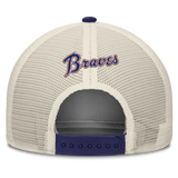 Atlanta Braves Nike Rise Royal Adjustable Snapback Trucker Hat - Pro Jersey Sports