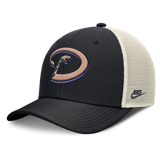 Arizona Diamondbacks Nike Rise Black Adjustable Snapback Trucker Hat - Pro Jersey Sports