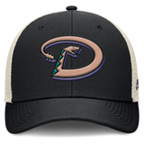 Arizona Diamondbacks Nike Rise Black Adjustable Snapback Trucker Hat - Pro Jersey Sports