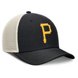 Pittsburgh Pirates Nike Rise Black Adjustable Snapback Trucker Hat - Pro Jersey Sports