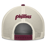 Philadelphia Phillies Nike Rise Maroon Adjustable Snapback Trucker Hat - Pro Jersey Sports