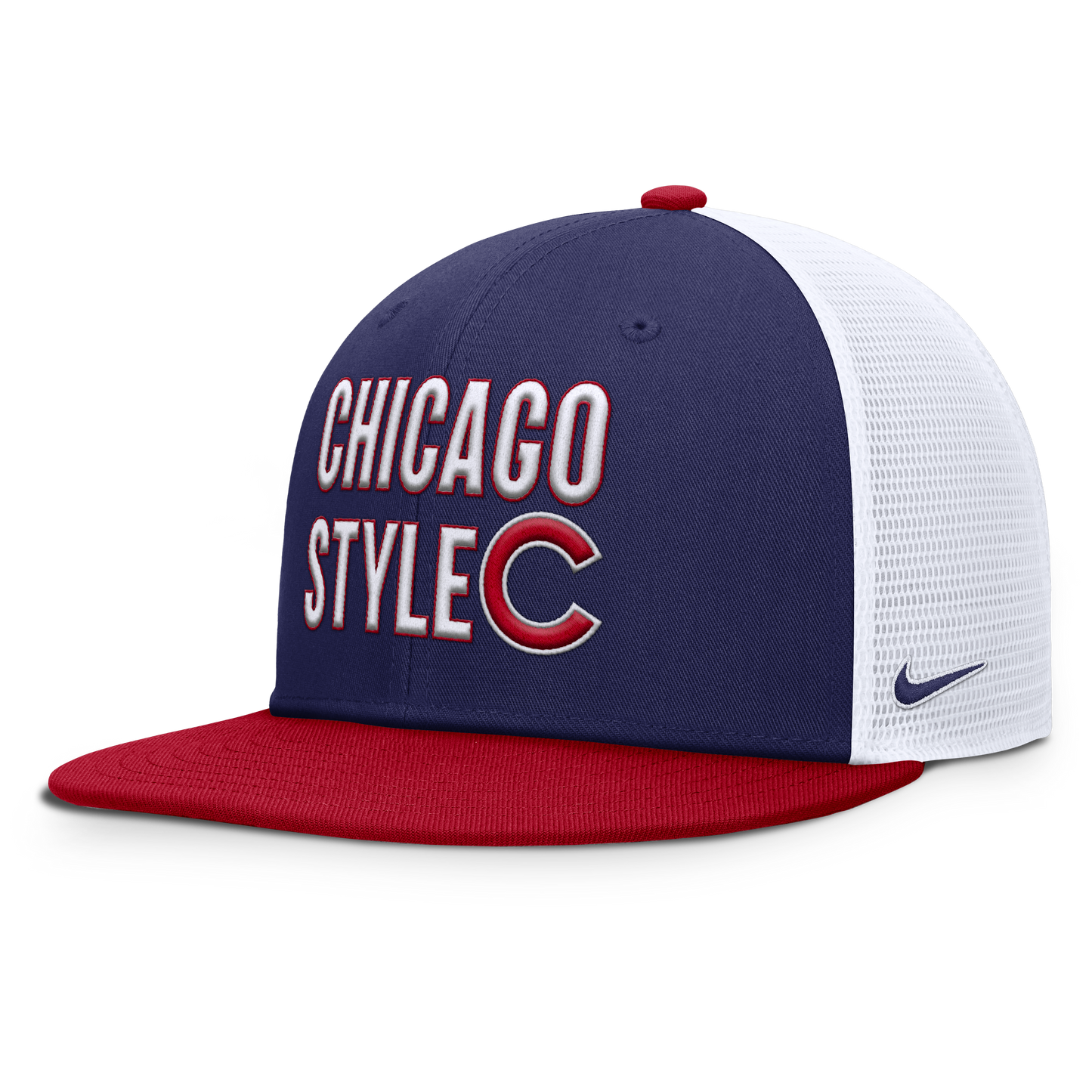 Chicago Cubs Nike Chicago Style Dri-Fit Pro Adjustable Trucker Snapback Hat - Pro Jersey Sports