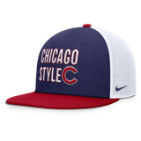 Chicago Cubs Nike Chicago Style Dri-Fit Pro Adjustable Trucker Snapback Hat - Pro Jersey Sports