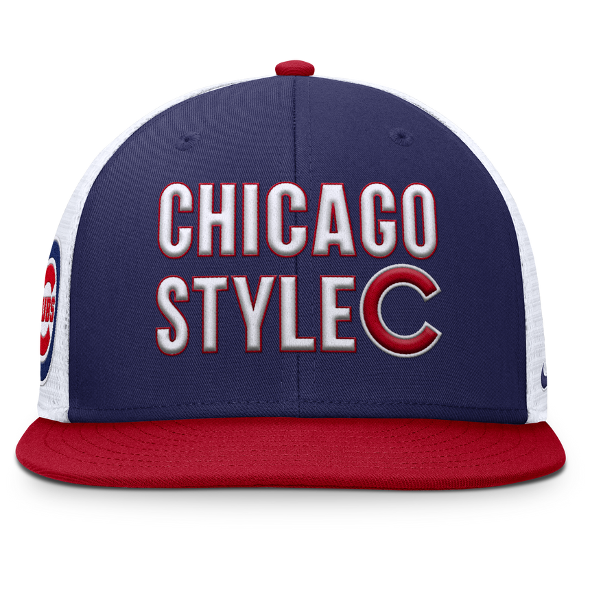 Chicago Cubs Nike Chicago Style Dri-Fit Pro Adjustable Trucker Snapback Hat - Pro Jersey Sports