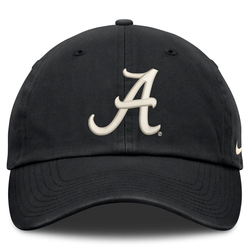 Alabama Crimson Tide Black Nike Club Unstructured Adjustable Hat - Pro Jersey Sports
