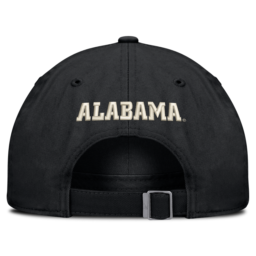 Alabama Crimson Tide Black Nike Club Unstructured Adjustable Hat - Pro Jersey Sports