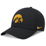 Iowa Hawkeyes Black Nike Club Unstructured Adjustable Hat - Pro Jersey Sports