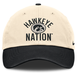 Iowa Hawkeyes Nike Unisex 2026 Primetime Natural 2-Tone Club Adjustable Hat - Natural - Pro Jersey Sports