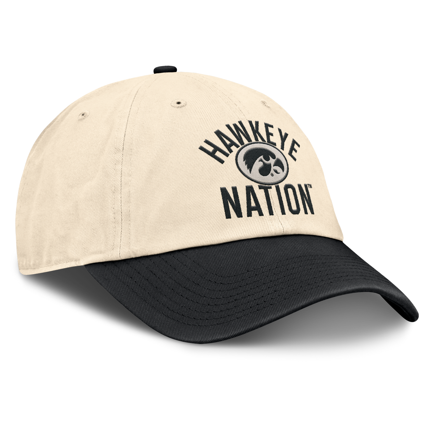 Iowa Hawkeyes Nike Unisex 2026 Primetime Natural 2-Tone Club Adjustable Hat - Natural - Pro Jersey Sports