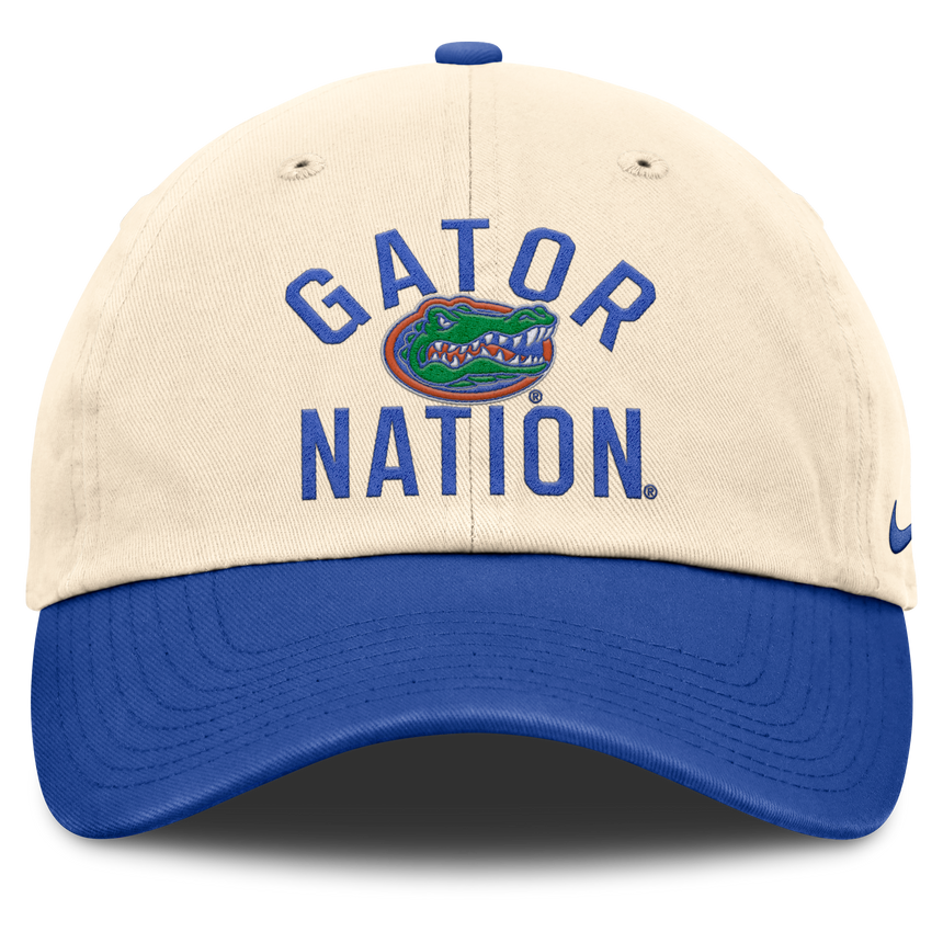 Florida Gators Nike Unisex 2026 Primetime Natural 2-Tone Club Adjustable Hat - Natural - Pro Jersey Sports
