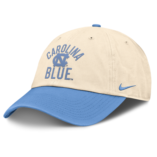 North Carolina Tar Heels Nike Unisex 2026 Primetime Natural 2-Tone Club Adjustable Hat - Natural - Pro Jersey Sports