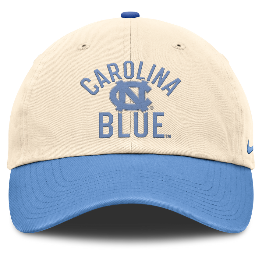 North Carolina Tar Heels Nike Unisex 2026 Primetime Natural 2-Tone Club Adjustable Hat - Natural - Pro Jersey Sports