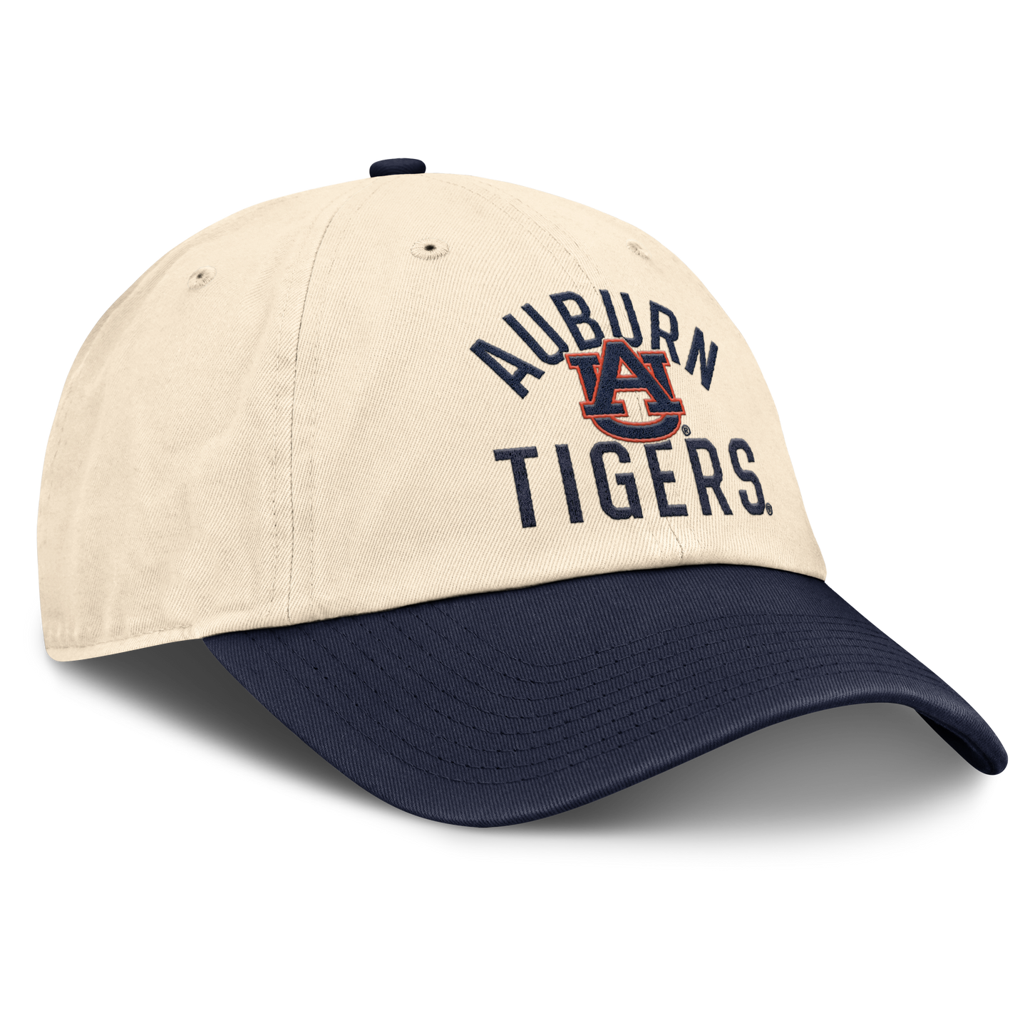 Auburn Tigers Nike Unisex 2026 Primetime Natural 2-Tone Club Adjustable Hat - Natural - Pro Jersey Sports