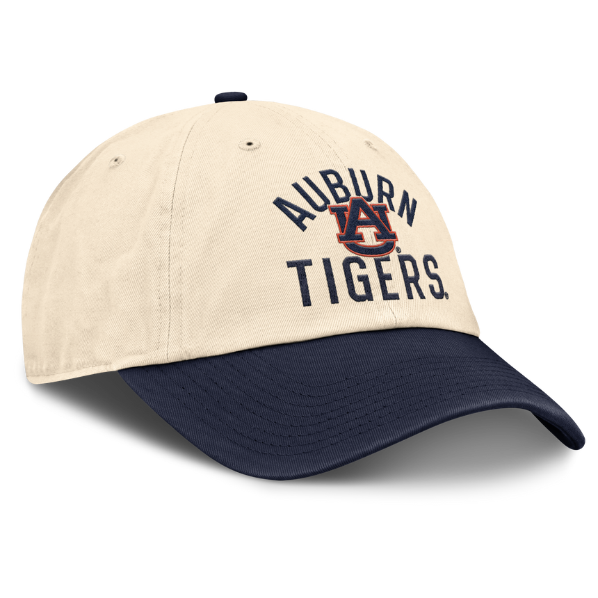 Auburn Tigers Nike Unisex 2026 Primetime Natural 2-Tone Club Adjustable Hat - Natural - Pro Jersey Sports
