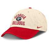 Georgia Bullsdogs Nike Unisex 2026 Primetime Natural 2-Tone Club Adjustable Hat - Natural - Pro Jersey Sports