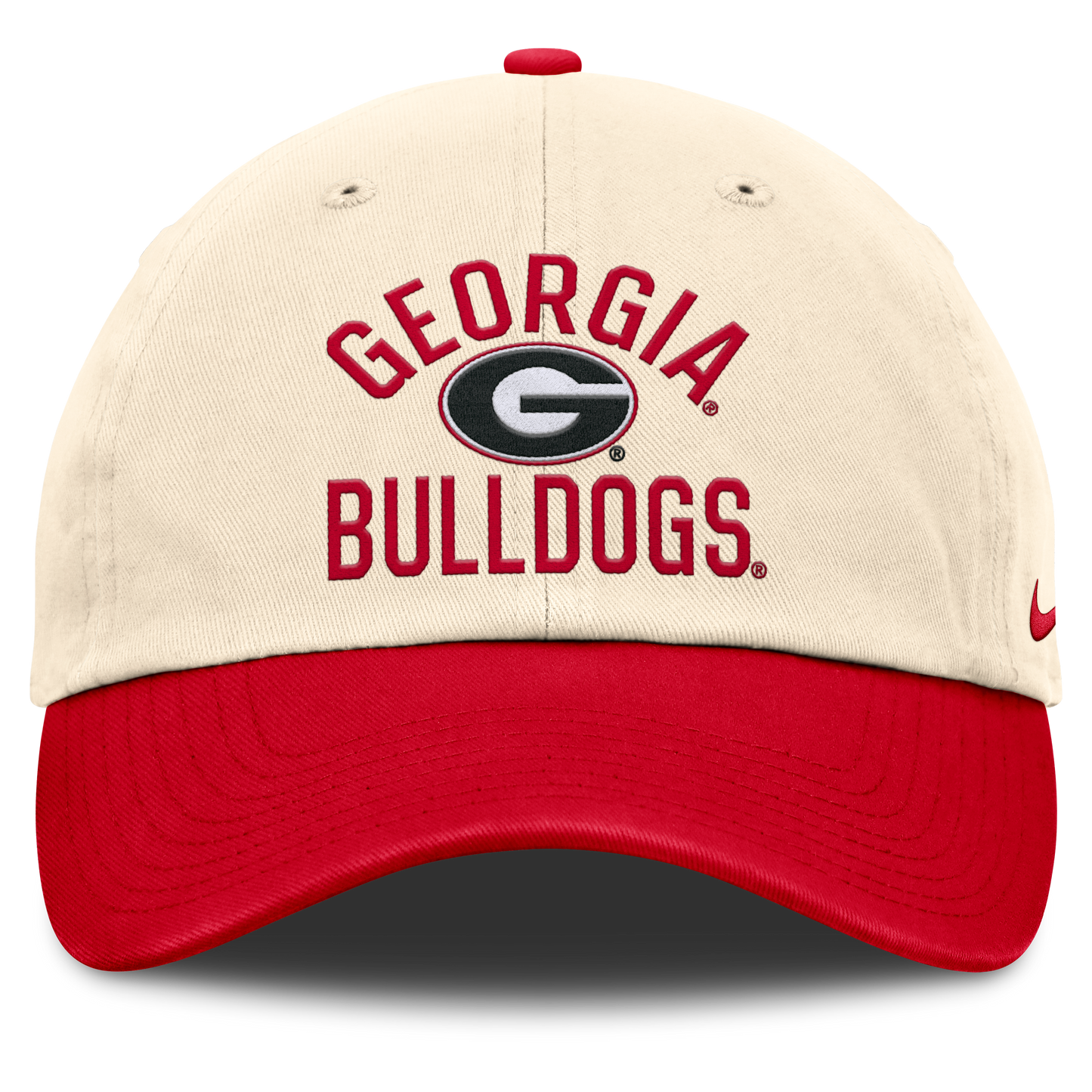 Georgia Bullsdogs Nike Unisex 2026 Primetime Natural 2-Tone Club Adjustable Hat - Natural - Pro Jersey Sports