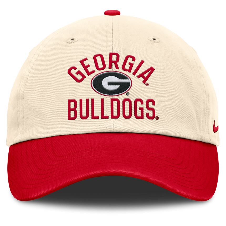 Georgia Bullsdogs Nike Unisex 2026 Primetime Natural 2-Tone Club Adjustable Hat - Natural - Pro Jersey Sports