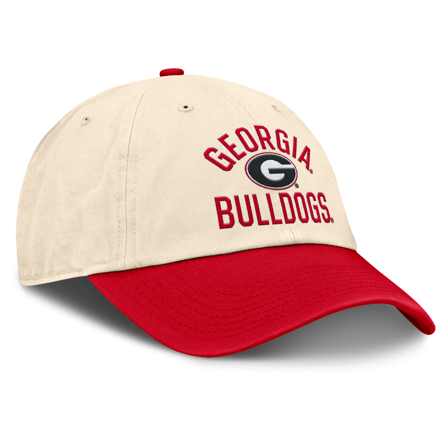 Georgia Bullsdogs Nike Unisex 2026 Primetime Natural 2-Tone Club Adjustable Hat - Natural - Pro Jersey Sports