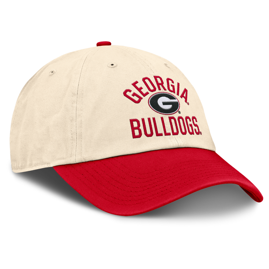 Georgia Bullsdogs Nike Unisex 2026 Primetime Natural 2-Tone Club Adjustable Hat - Natural - Pro Jersey Sports
