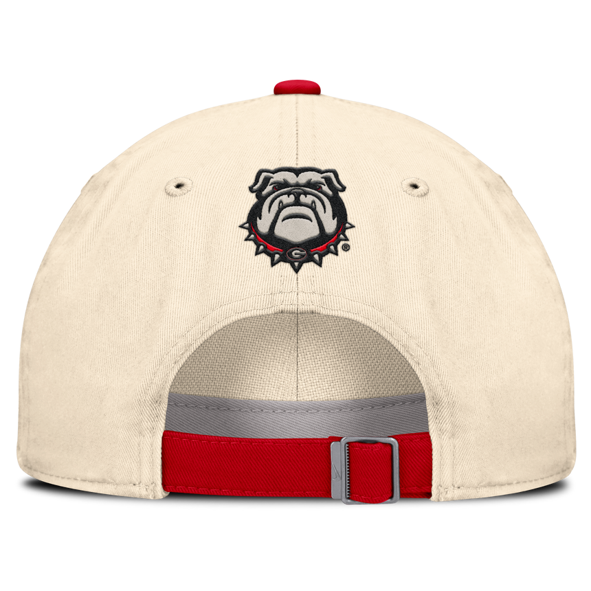 Georgia Bullsdogs Nike Unisex 2026 Primetime Natural 2-Tone Club Adjustable Hat - Natural - Pro Jersey Sports