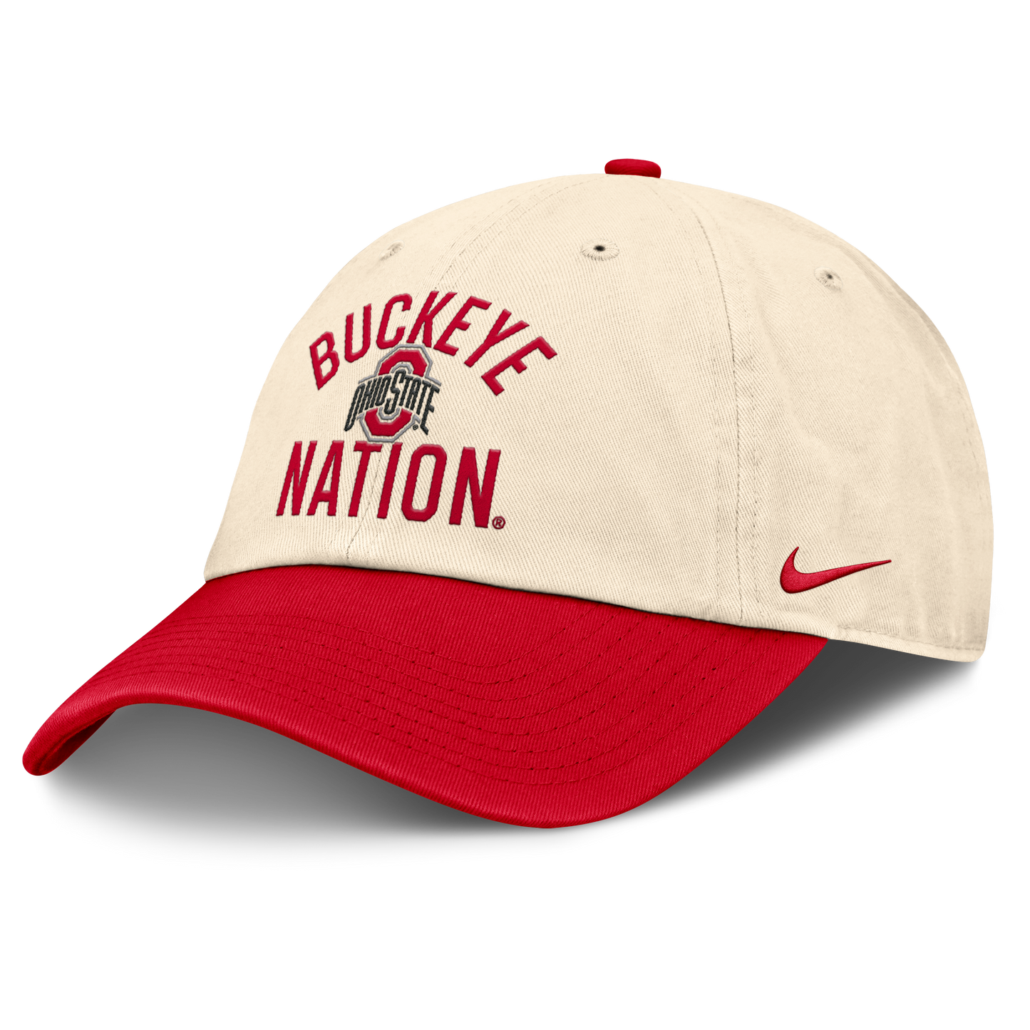 Ohio State Buckeyes Nike Unisex 2026 Primetime Natural 2-Tone Club Adjustable Hat - Natural - Pro Jersey Sports