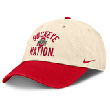 Ohio State Buckeyes Nike Unisex 2026 Primetime Natural 2-Tone Club Adjustable Hat - Natural - Pro Jersey Sports