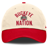 Ohio State Buckeyes Nike Unisex 2026 Primetime Natural 2-Tone Club Adjustable Hat - Natural - Pro Jersey Sports