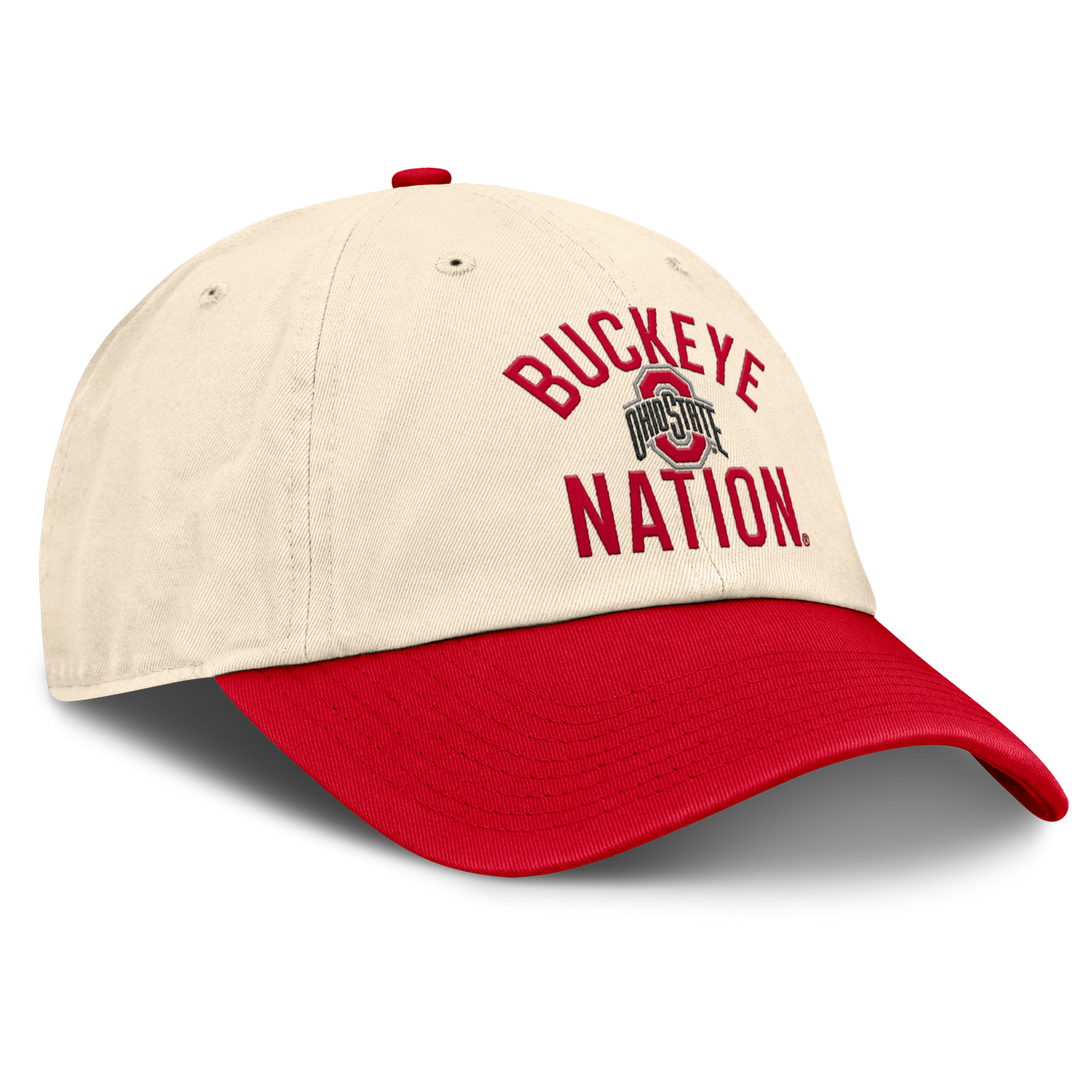 Ohio State Buckeyes Nike Unisex 2026 Primetime Natural 2-Tone Club Adjustable Hat - Natural - Pro Jersey Sports