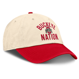 Ohio State Buckeyes Nike Unisex 2026 Primetime Natural 2-Tone Club Adjustable Hat - Natural - Pro Jersey Sports
