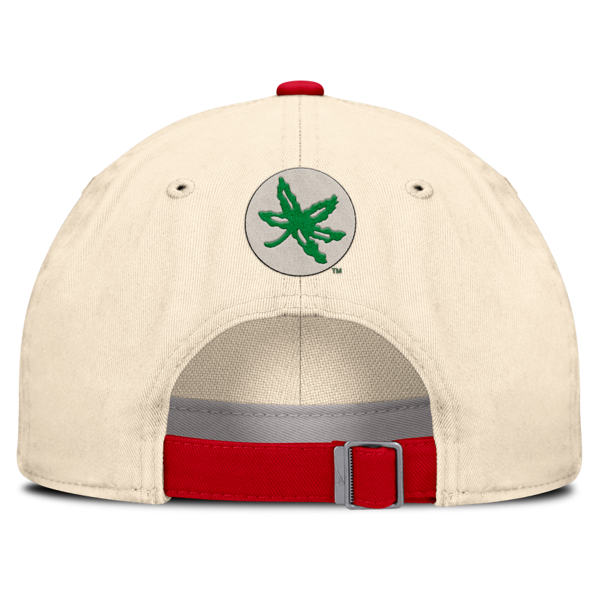 Ohio State Buckeyes Nike Unisex 2026 Primetime Natural 2-Tone Club Adjustable Hat - Natural - Pro Jersey Sports