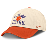 Clemson Tigers Nike Unisex 2026 Primetime Natural 2-Tone Club Adjustable Hat - Natural - Pro Jersey Sports