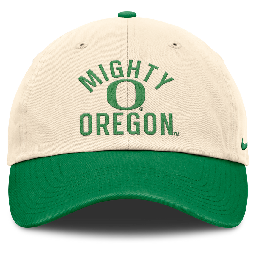 Oregon Ducks Nike Unisex 2026 Primetime Natural 2-Tone Club Adjustable Hat - Natural - Pro Jersey Sports