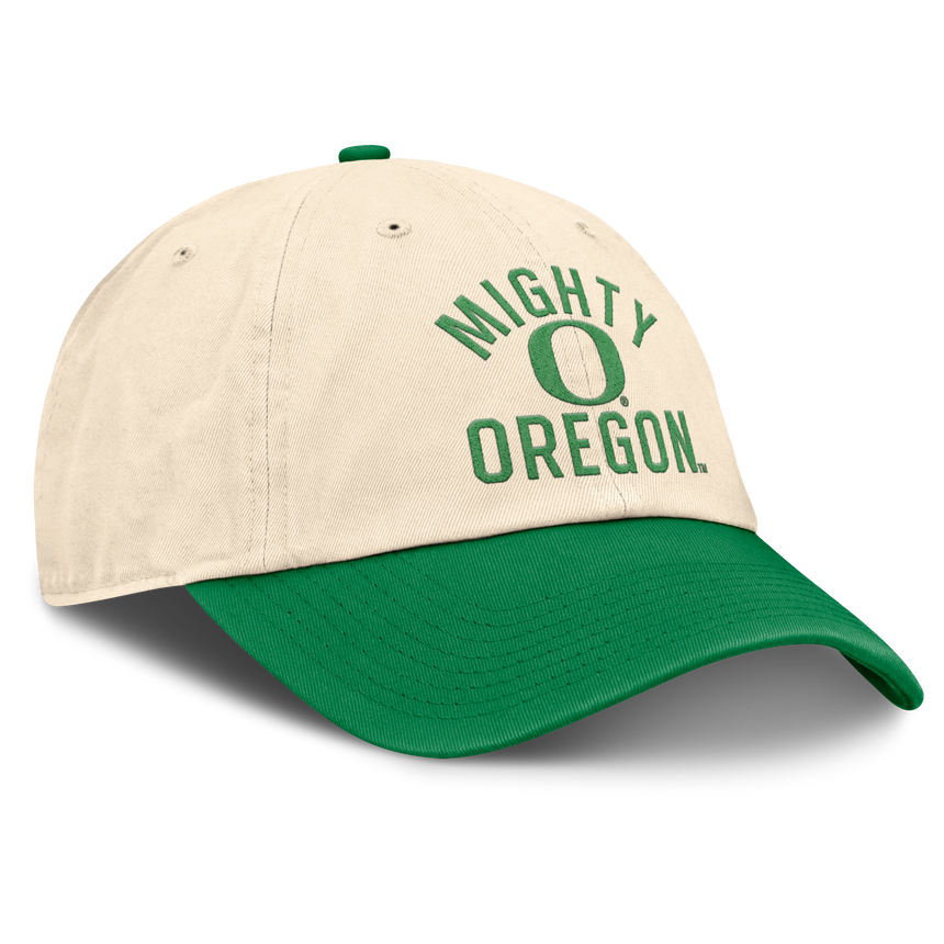 Oregon Ducks Nike Unisex 2026 Primetime Natural 2-Tone Club Adjustable Hat - Natural - Pro Jersey Sports
