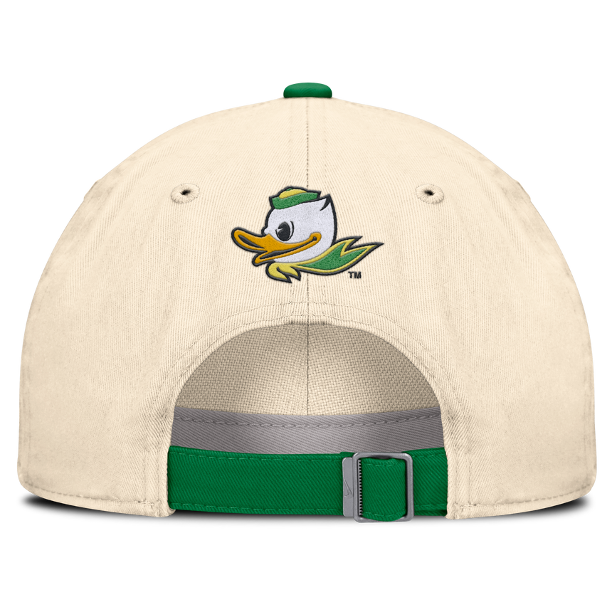 Oregon Ducks Nike Unisex 2026 Primetime Natural 2-Tone Club Adjustable Hat - Natural - Pro Jersey Sports