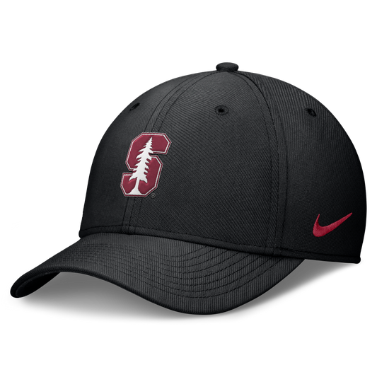 Stanford Cardinal Nike Rise Black Flex Hat-Maroon